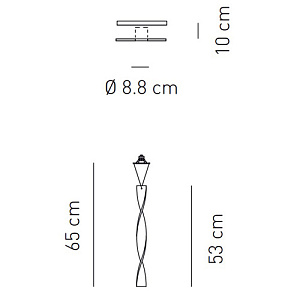 Встраиваемый светильник Axo Light Aura FA AURA 53 Crystal FAAURA53CSCR12V