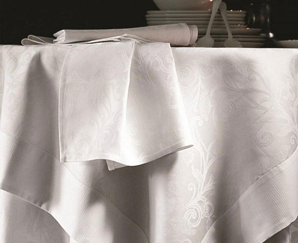  Скатерть OMBELLE Blanc с салфетками , фото № 1