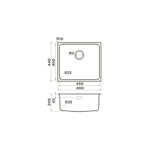 Мойка Omoikiri Tadzava 49-U/I-LG