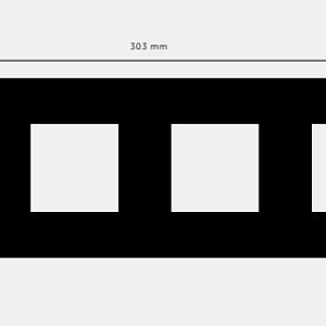 Рамка Buster and Punch Plates and Modules 4G black CPL-022025