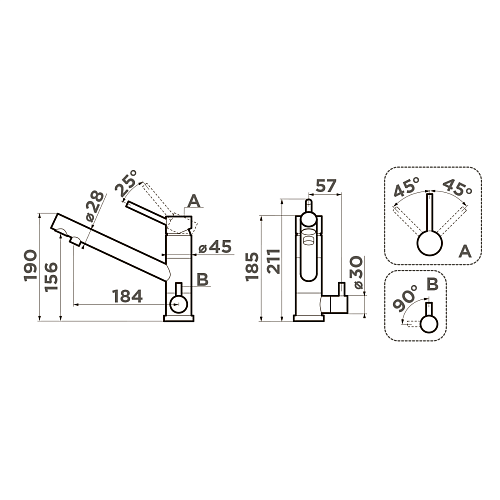  Смеситель Omoikiri Tonami-BL , фото № 2