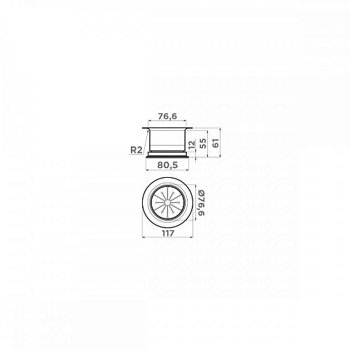  Сменная горловина для измельчителя NA-04-IN , фото № 2