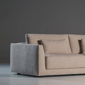 Диван угловой  Matheola Calia Italia с подъемными подушками и увеличением высоты спинки и глубины