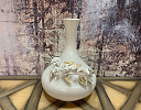  Ваза Decanter 7912 H 40 см Bianca с фарфоровыми цветами Capodimonte , фото № 2