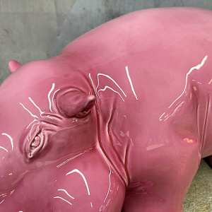 Фигурка Бегемот Hippo Big fuxia