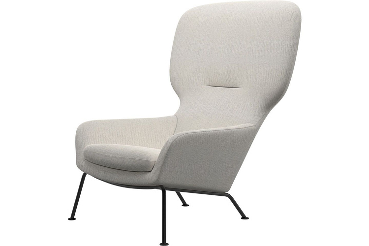  Кресло Dublin - Lazio 3090 Ткань белого цвета , фото № 1