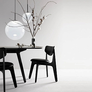 Стул Tom Dixon Slab Black Upholstered