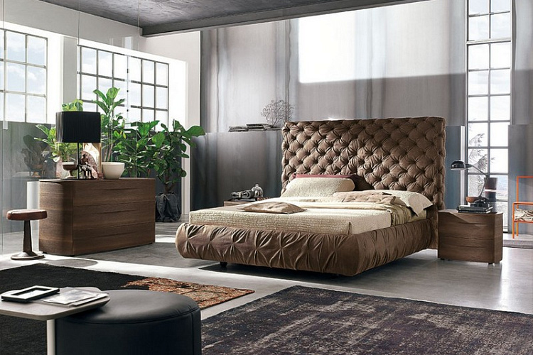  Итальянская двуспальная кровать CHANTAL ALTO , фото № 1