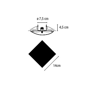 Настенный/Потолочный светильник Vibia Quadra Quadra mini White 8407.03