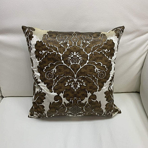 Подушка декоративная бархатная  итальянская цветочный орнамент