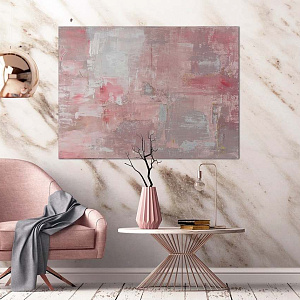 Картина Sfumature di rosa 150×110 Абстракция Италия ручная работа