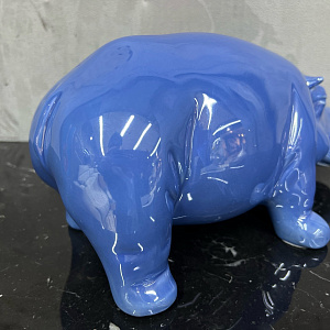 Фигурка Hippo mini turhese  итальянская керамика Adriani&Rossi