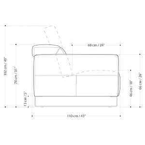 Диван трёхместный Sophy