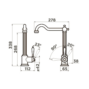 Смеситель Omoikiri Toshima-AB-022