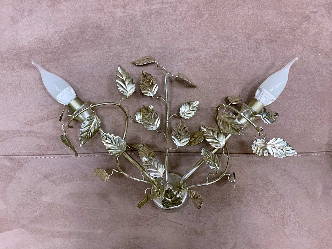  Бра металл серебро светильник настенный Mezzaluna Italia , фото № 1