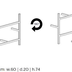 Полка MOGG Antologia  Antologia module B MAN28BP