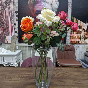 Ваза прозрачная стеклянная