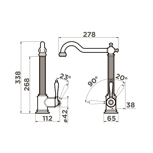  Смеситель Omoikiri Toshima-SI , фото № 2