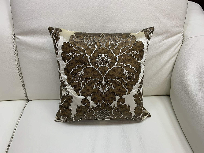  Подушка декоративная бархатная  итальянская цветочный орнамент , фото № 1
