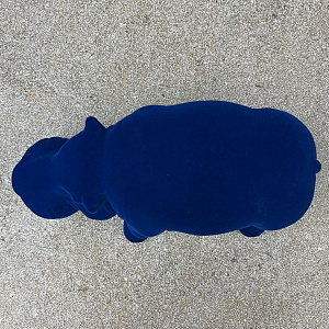 Скульптура Hippo Mini Blu Q451/10 PE  Adriani&Rossi Италия