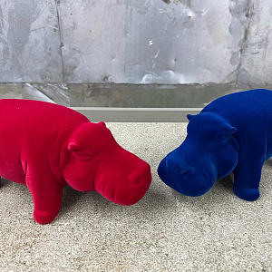 Скульптура Hippo Mini Blu Q451/10 PE  Adriani&Rossi Италия