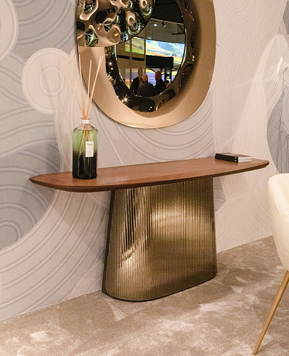  Консоль ADONE PLISSE silk wood  Tonin Casa Италия , фото № 1