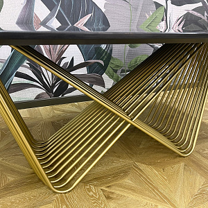 Стол итальянский обеденный Tenso авторская столешница смола  Orion Couture Tonin Casa дизайнерский