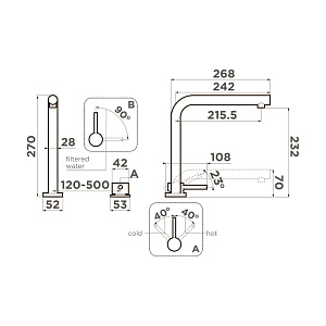 Смеситель Omoikiri Nara 2 Plus-BN