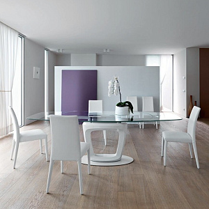 Итальянский обеденный раскладной стол ORBITAL CS4064-E 165 Calligaris Pininfarina