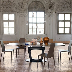 Итальянский обеденный раскладной стол ORBITAL CS4064-E 165 Calligaris Pininfarina