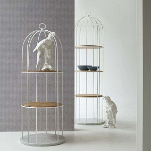 Библиотека итальянская дизайнерская Tweet 7245 Tonin Casa стеллаж этажерка в виде клетки