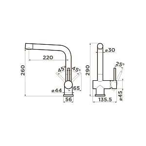 Смеситель Omoikiri Koriyama-BN