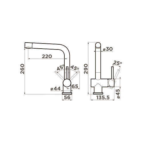  Смеситель Omoikiri Koriyama-BN , фото № 2