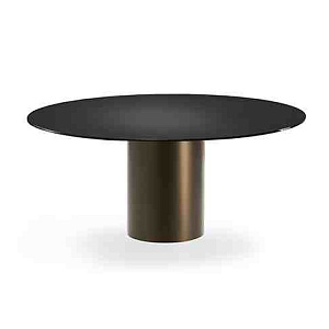 Стол обеденный фиксированный CILINDRO  glass top