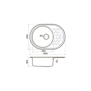 Мойка Omoikiri Kasumigaura 65-IN