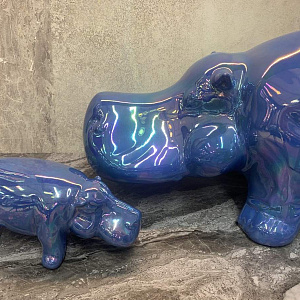 Предмет декора Hippo Big turchese   Adriani Rossi