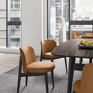 Итальянский Стул Abrey. Calligaris. Стул на деревянном каркасе.
