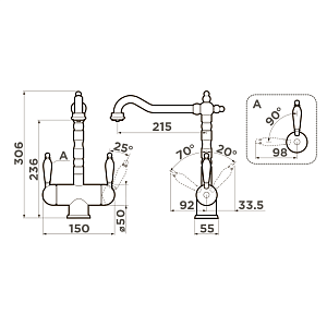 Смеситель Omoikiri Amagasaki-G