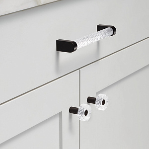 Ручка-кнопка Restoration Hardware Lambeth Knurled Crystal Lambeth Knurled Crystal d.3.2 Bronze 10115522 BRNZ