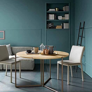 Итальянский обеденный Стол-трансформер Icaro складной  до плоского состояния для уборки в шкаф