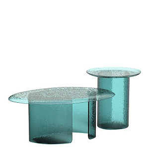 Столик ATOLLO Tonin Casa Италия из цветного стекла