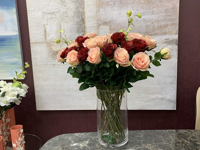  Цветок искусственный ROSA REGIA LILLA роза , фото № 1