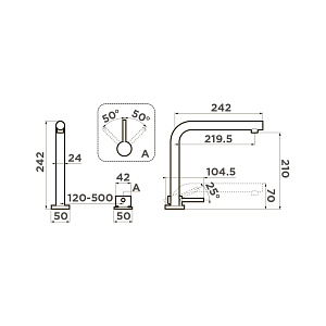 Смеситель Omoikiri Nara-C