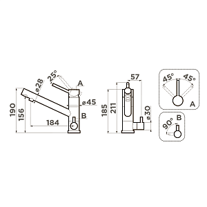 Смеситель Omoikiri Tonami-BN