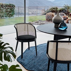 Итальянский Стул для ресторана Adel с соломкой. Calligaris.