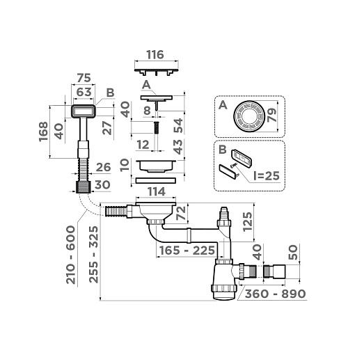  Арматура Omoikiri WK-1C-IN , фото № 2