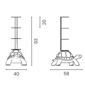 Полка Qeeboo Turtle Carry Turtle Carry White 36002WH