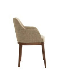 Итальянское Полукресло Cleo. Tonin Casa. Кресло на деревянном основании.