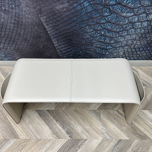 Банкетка Shape Beige   Calligaris Италия из натуральной кожи