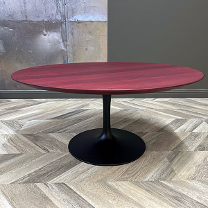 Стол журнальный овальный 90  Стол Saarinen CTS Design со столешницей из натурального дерева